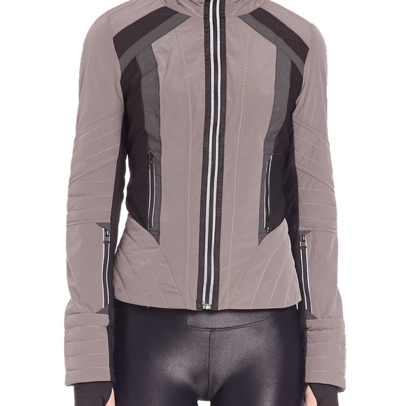 Blanc Noir Grey Reflective Windbreaker NWOT - Picture 6 of 8